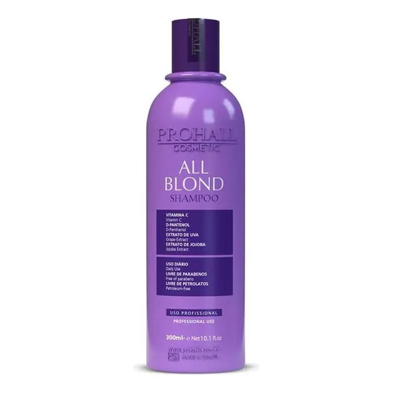 Shampoo Matizador All Blond Prohall 300ml Os Loiros