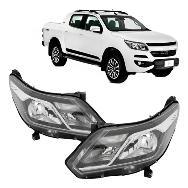 Par Farol S10 2017 A 2023 C/ Led E Reator Rf