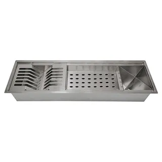 Tubrax Canal Organizador Uac0003-n Escorredor Aço Inox 60cm Tubrax Canal Organizador Uac0003-n Escorredor Aço Inox 60cm
