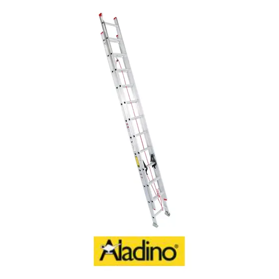 Escalera Extensible Aluminio 16 Peldaños Aladino