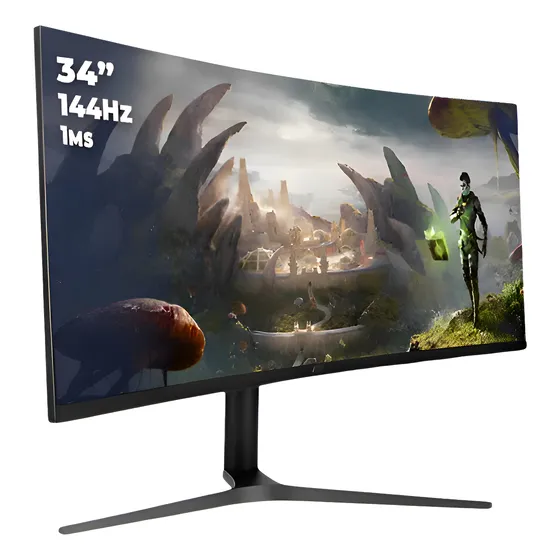 Monitor Gamer Tela Curva Led Ultra Wide 34 1ms Delta Pro