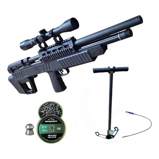 Rifle Pcp Beeman 5.5 Commodore + Bomba + Diabolos + Mira