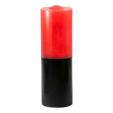 Vela De 21 Dias Bicolor Preta E Vermelha 1800gr