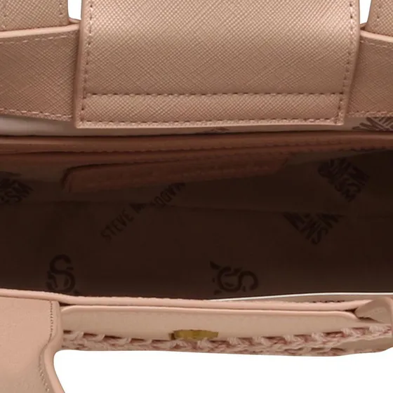 Tote Baris Blush Gold Steve Madden Bags Acabado de los herrajes Oro Color Rosa claro Correa de hombro Rosa claro Diseño de la tela Lisa