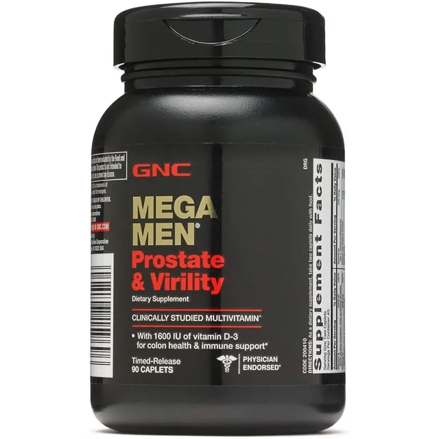 Gnc Mega Men Prostate & Virility, 90 Comprimidos
