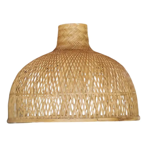 Lámpara Colgante Bamboo Campana Grande, Ideal Comedor