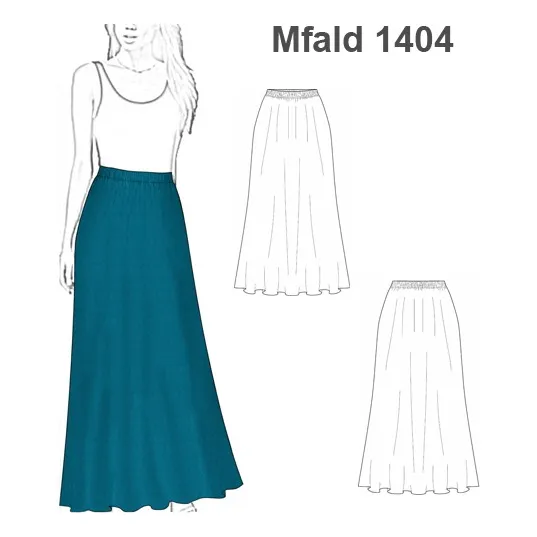 Molde, Patrón Falda Larga Mujer