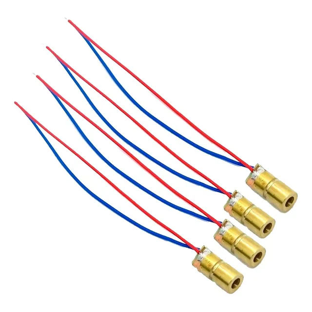 Mgsystem 1 Par Laser 5v Diodo 6mm 650nm 5mw Puntero Arduino