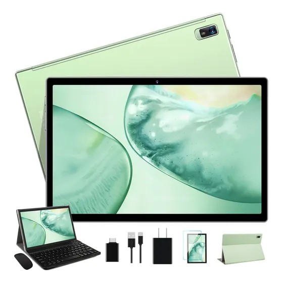 Tablet 10.1 Android 12,4+64gb Rom 5g 8000mah,teclado Y Funda
