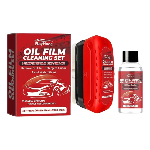 Cepillo Limpieza Automotriz Pelicula Aceite Carro + Liquido