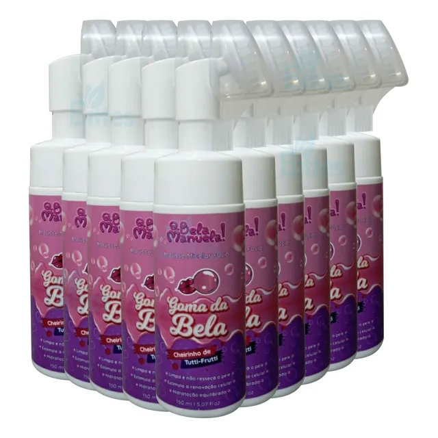 Kit 10 Mousse Tutti Frutti Qbela Manuela Goma D Bela Atacado