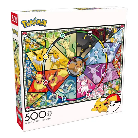 Pokemon Rompecabeza Vitrales De Evee 500 Piezas
