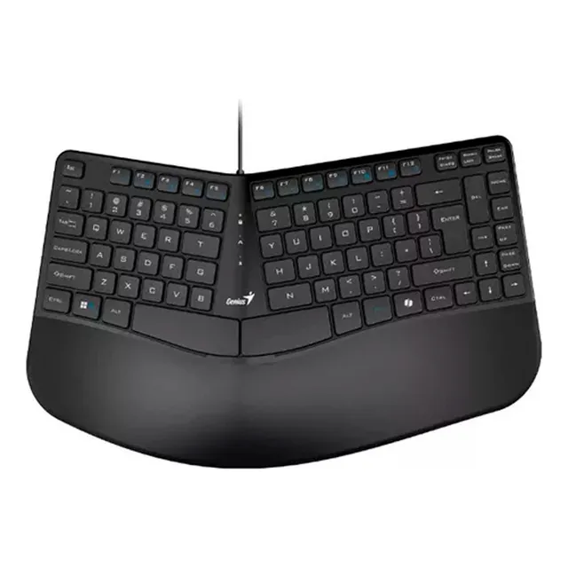 Teclado Genius Ergo Kb-700 Teclado Negro Idioma Español Latinoamérica