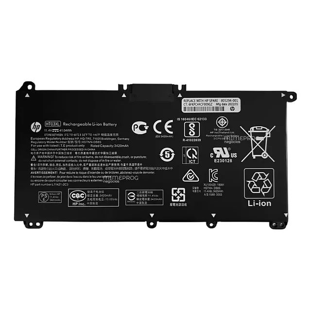 Batería original HP Ht03xl 240 245 250 255 G7 G8 / 14-cf 14-dq 14-dh 15-da 15-cw 15-cs Series Negro