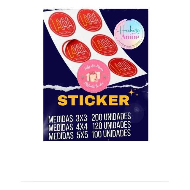 Etiqueta Sticker Calcomanía Autoadesivo Troquelado