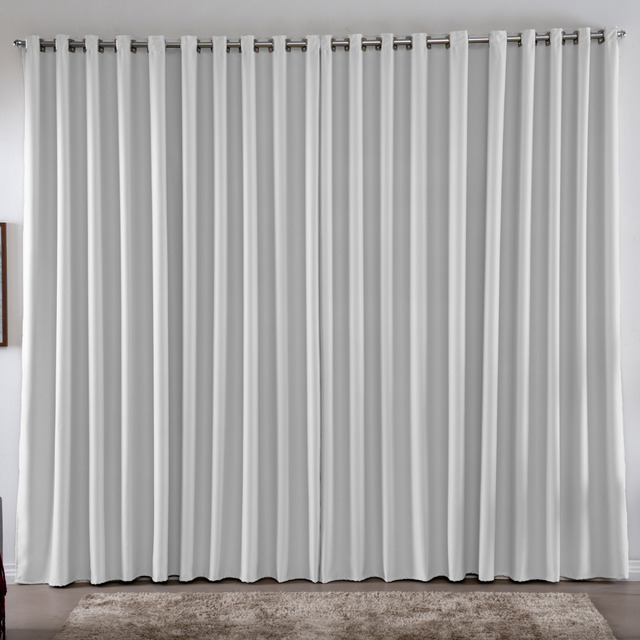 Cortina 4,00x2,50 Metros Blackout Blecaute Gelo Corta Luz Em Tecido Grosso Para Quarto E S...