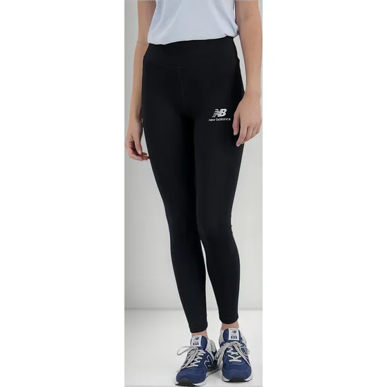 Calza New Balance Training Dama Essentials Stacked Logo Cott