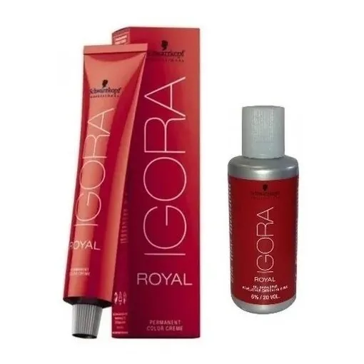Kit Igora Royal 1 Tintura 60ml + 1 Oxidante Schwarzkopf 60ml