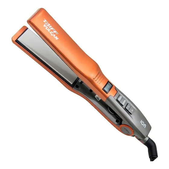Planchita de pelo Taiff Diamante Vulcan cobre y gris 220V