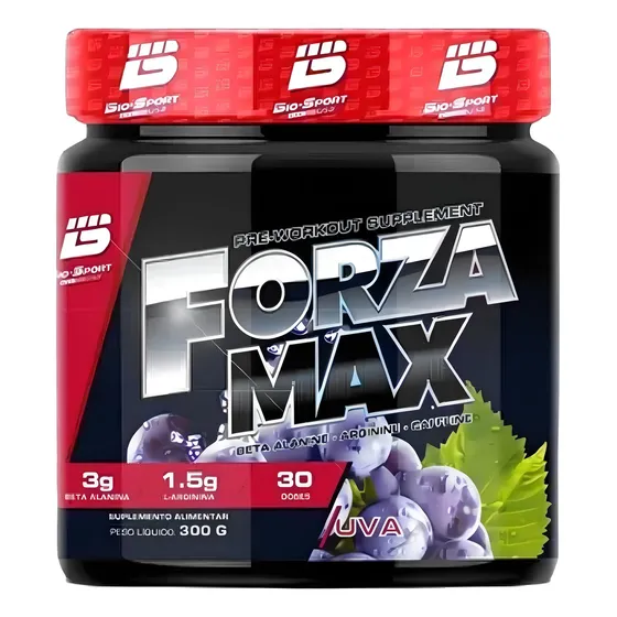 Suplemento en pó Bio Sport USA Pré treino sabor uva x 300g