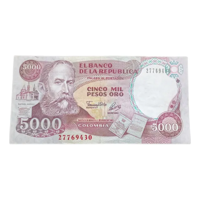 Colombia 5000 Pesos Oro 1993
