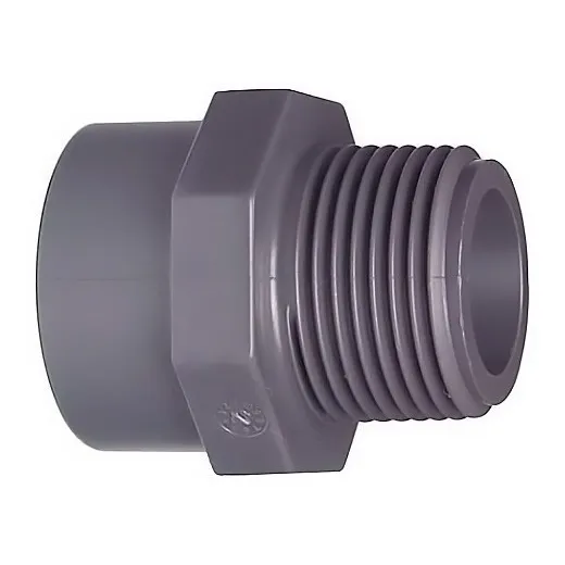 Adaptador Conector Macho Agua Fria Pvc Alta Presion De 3/4