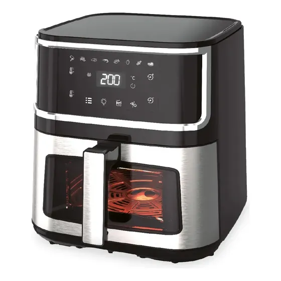 Freidora De Aire Airfryer Pantalla Digital Otten 1500w 8 Lts Negro