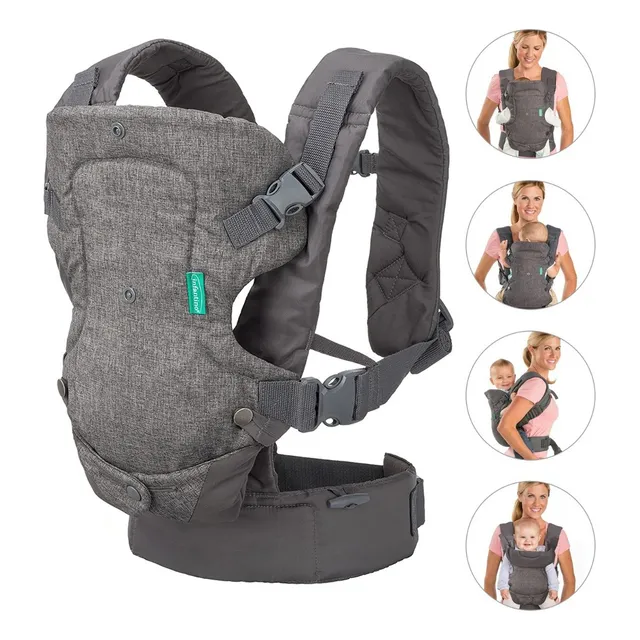 Mochila Cangurera Para Bebé Ergonómica, 4 Formas De Porteo