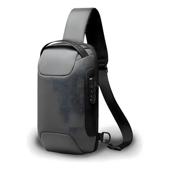 Mochila Cruzada Mark Ryden Gym Pecho Multifunción Tablet 9.7 Color Gris
