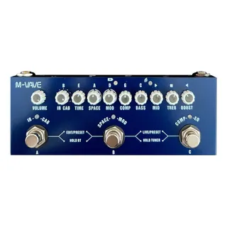 Pedal De Efeito M-vave Cube-baby Bass Azul Pedal De Efeito M-vave Cube-baby Bass Azul