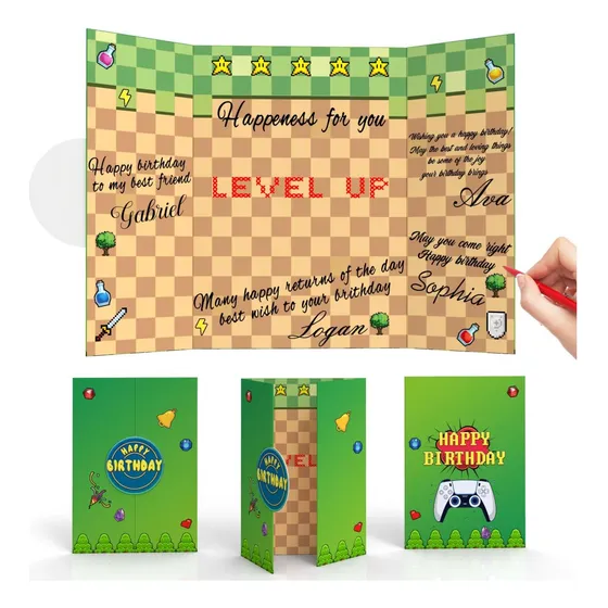 Libro De Visitas De Cumpleaños De Videojuego Libro Alternati