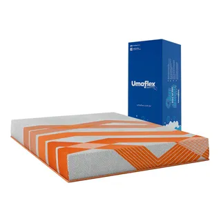 ColchĂŁo Umaflex Nise Casal - Tecnologia AlemĂŁ Cor Laranja E Cinza ColchĂŁo Umaflex Nise Casal - Tecnologia AlemĂŁ Cor Laranja E Cinza