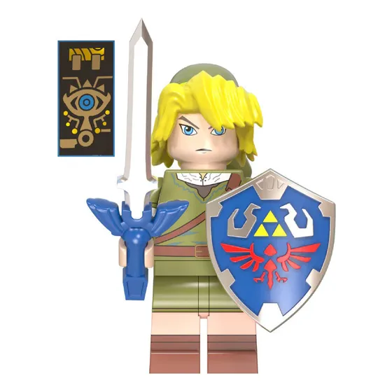 Mini Figuras Lego Link - The Legend Of Zelda Tloz Nintendo 1 Link Clássico Chaveiro