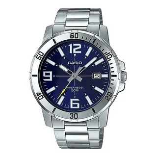 RelĂłgio Masculino Casio Prata AnalĂłgico Prata Prova D'ĂĄgua RelĂłgio Masculino Casio Prata AnalĂłgico Prata Prova D'ĂĄgua