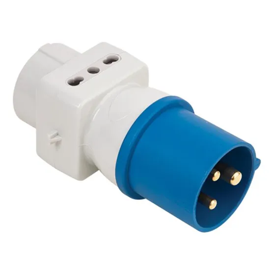 Adaptador Ficha Industrial A Schuko + 2 Bipas