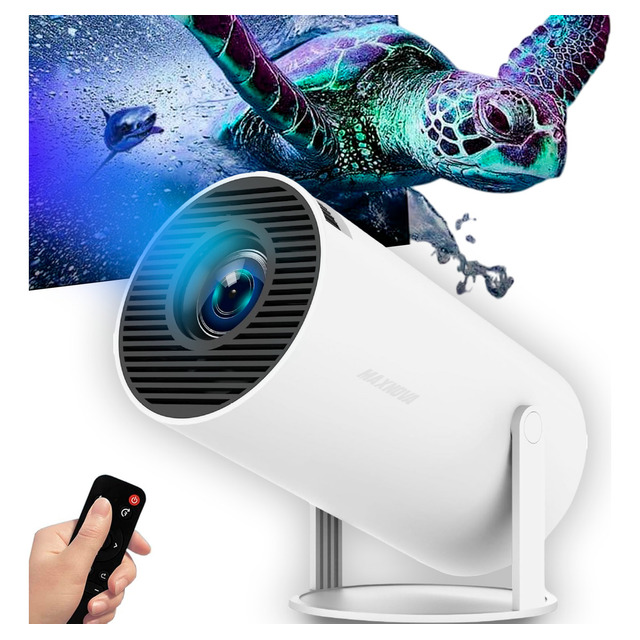 Projetor Smart 4k Portátil Wifi 1080p Hd Hy300 Bluetooth Usb Cor Branco Projetor Smart 4k Portátil Wifi 1080p Hd Hy300 Bluetooth Usb Cor Branco