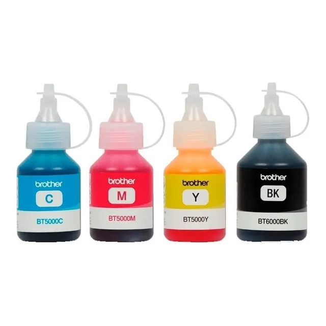 Kit 4 Tintas Brother Original Sistema Continuo T300/t500