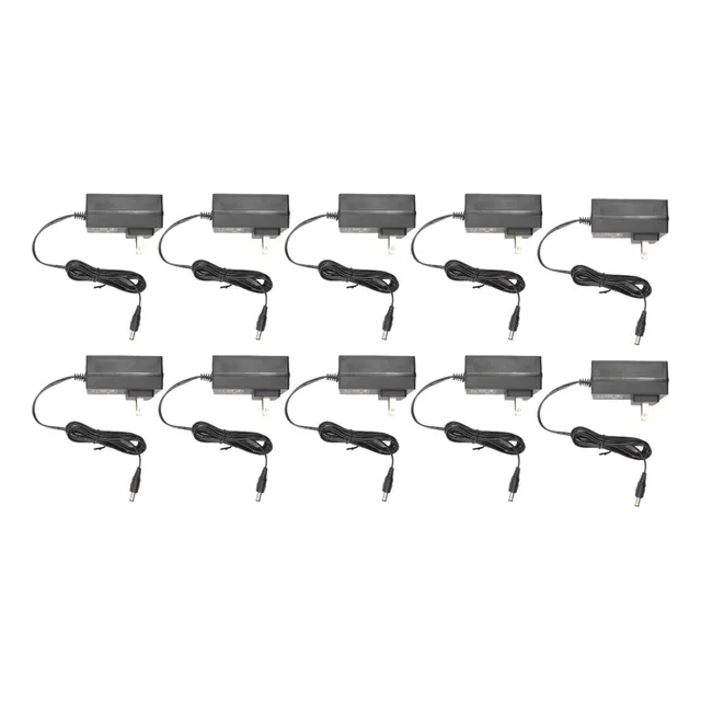 10 Pz Fuente De Poder 12v 2a 5.5*2.5mm Camaras Cctv Tira Led