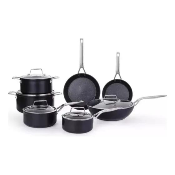 Juego De Ollas Antiadherente Nero 12 Piezas Somos Tienda