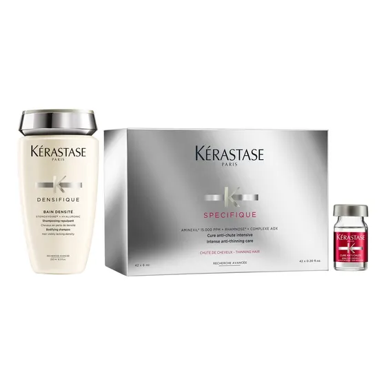 Kérastase Ampollas Aminéxil Anti-caída X42 + Bain Densité