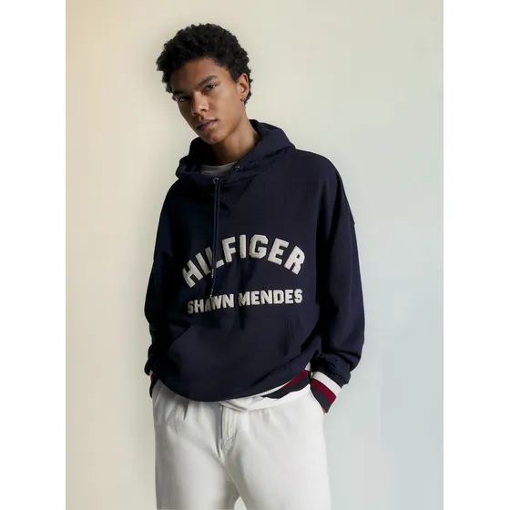 Hoodie Con Capucha Tommy Hilfiger X Shawn Mendes Hombre Gris