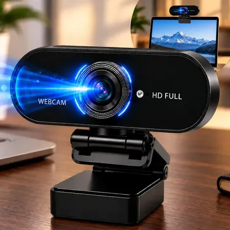 Webcam Camera Full Hd Zoom 1080p Plug and Play Videoconferencia Streamcam Web Cam Entrada Usb 2.0 Com Microfone Pc Notebook Kateluo