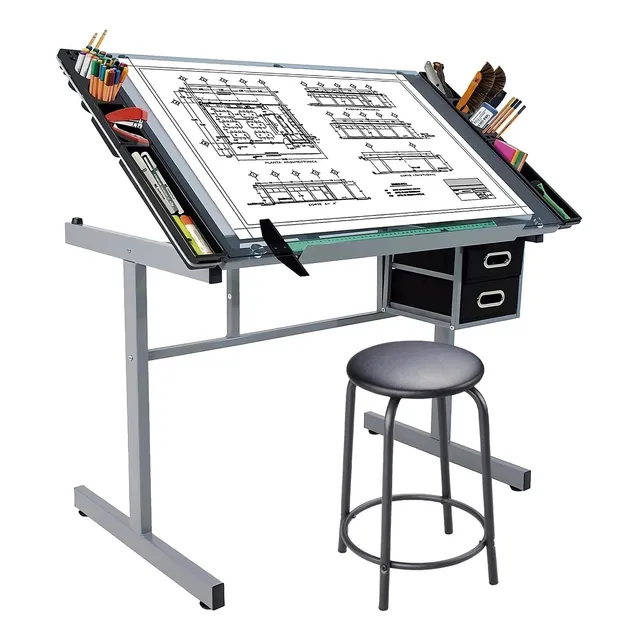 Restirador De Cristal Templado Mesa De Dibujo Profesional