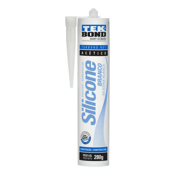 Silicona Tubo Tekbond Blanco Uso General 280 Grs