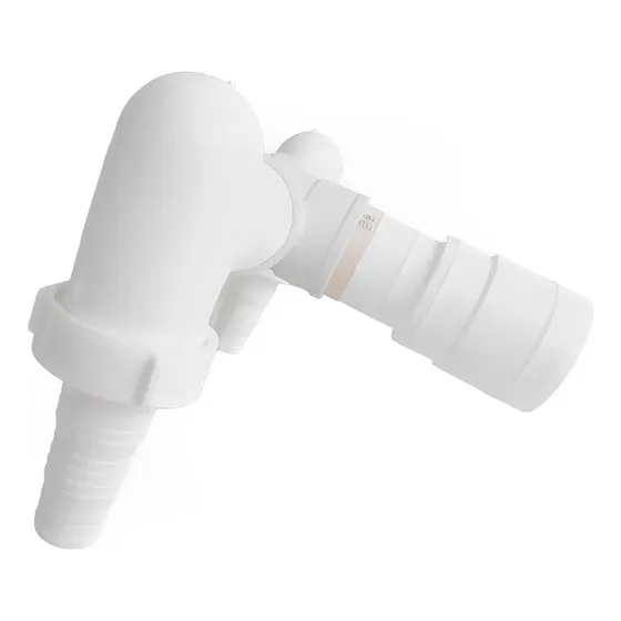 Adaptador Inclinado Máquina Lavar Saída Dupla Com Válvula 