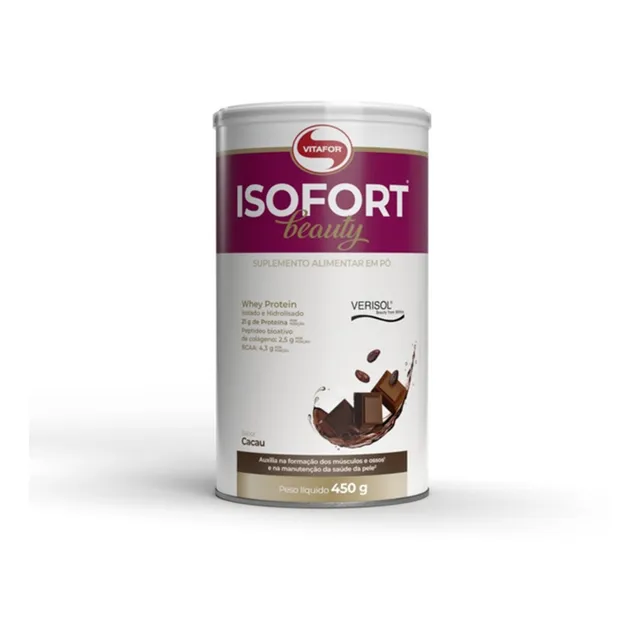Isofort Beauty Whey Com Colágeno Verisol 450g Vitafor