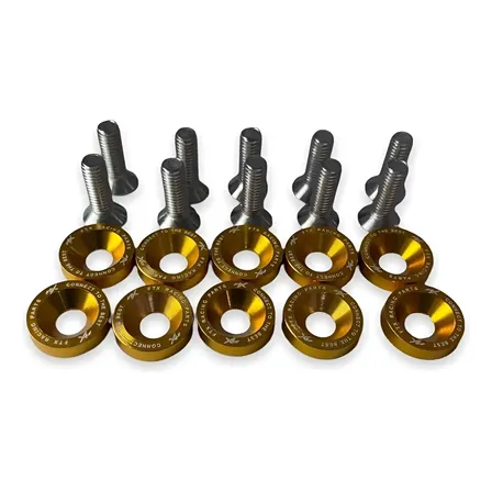 Arandelas Anodizadas Aluminio Ftx Moto Auto 6mm X10u Colores