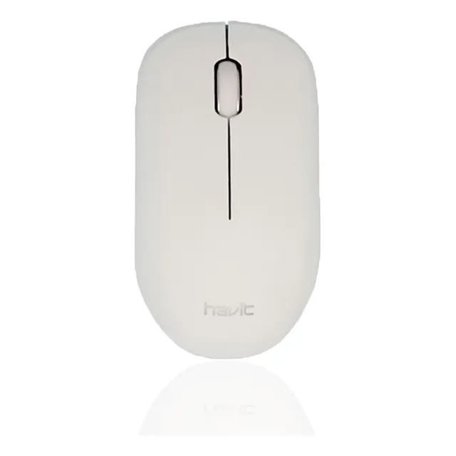 Mouse Inalambrico Havit Ms66gt Blanco/celeste Color Celeste