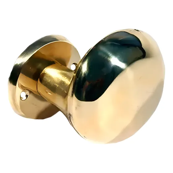 Pomo Hueco Desplazado Liso Fijo Bronce Pulido Fondere