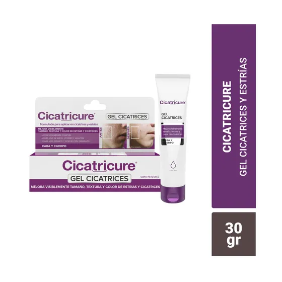 Cicatricure Gel Desvanecedor de Cicatrices y Estrías 30g